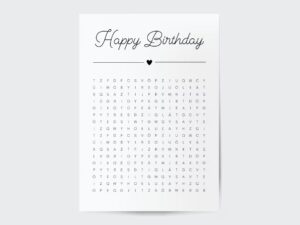 Geschenkrätsel zum 18. Geburtstag