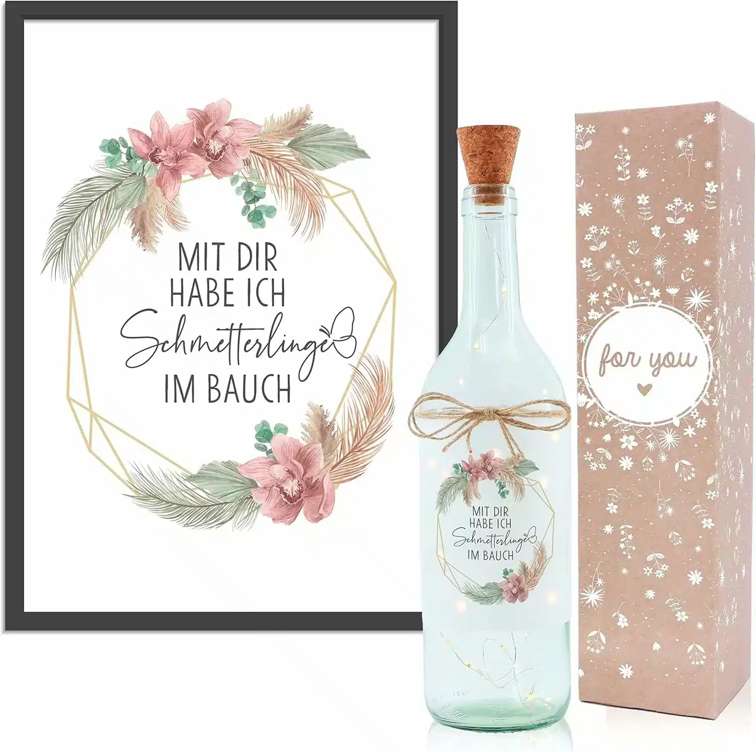 Geschenkset Schmetterlinge im Bauch