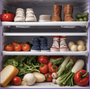 Schuhe im Kühlschrank