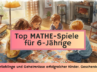 Mathespiele für 6-Jährige: Mathe spielerisch fördern