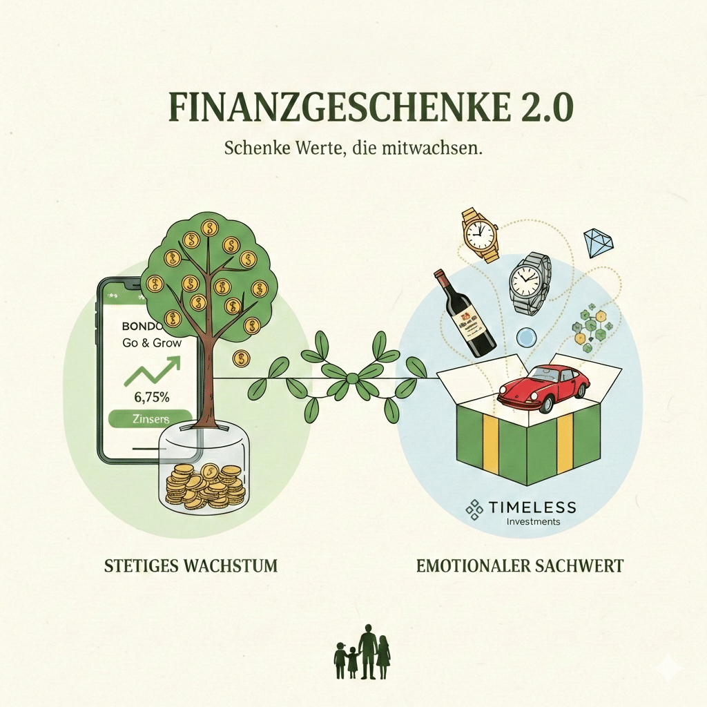 Finanzgeschenke 2.0: Wie du Werte statt Staubfänger verschenkst