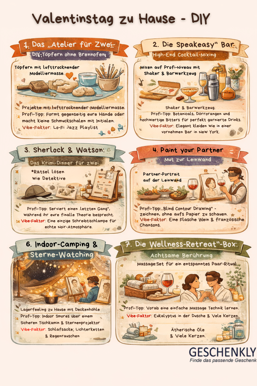 Valentinstag zu Hause DiY Boxen