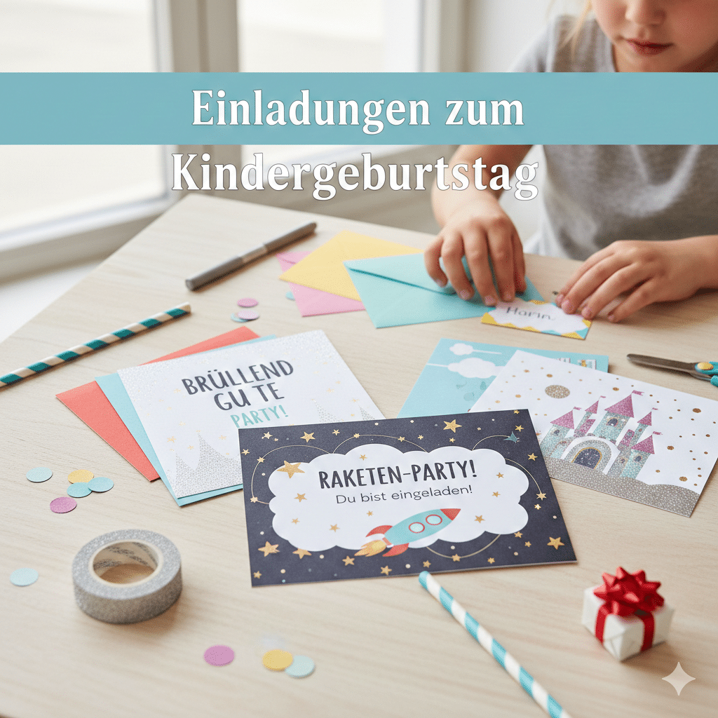 Einladungskarten zum Kindergeburtstag: Tipps, Checkliste