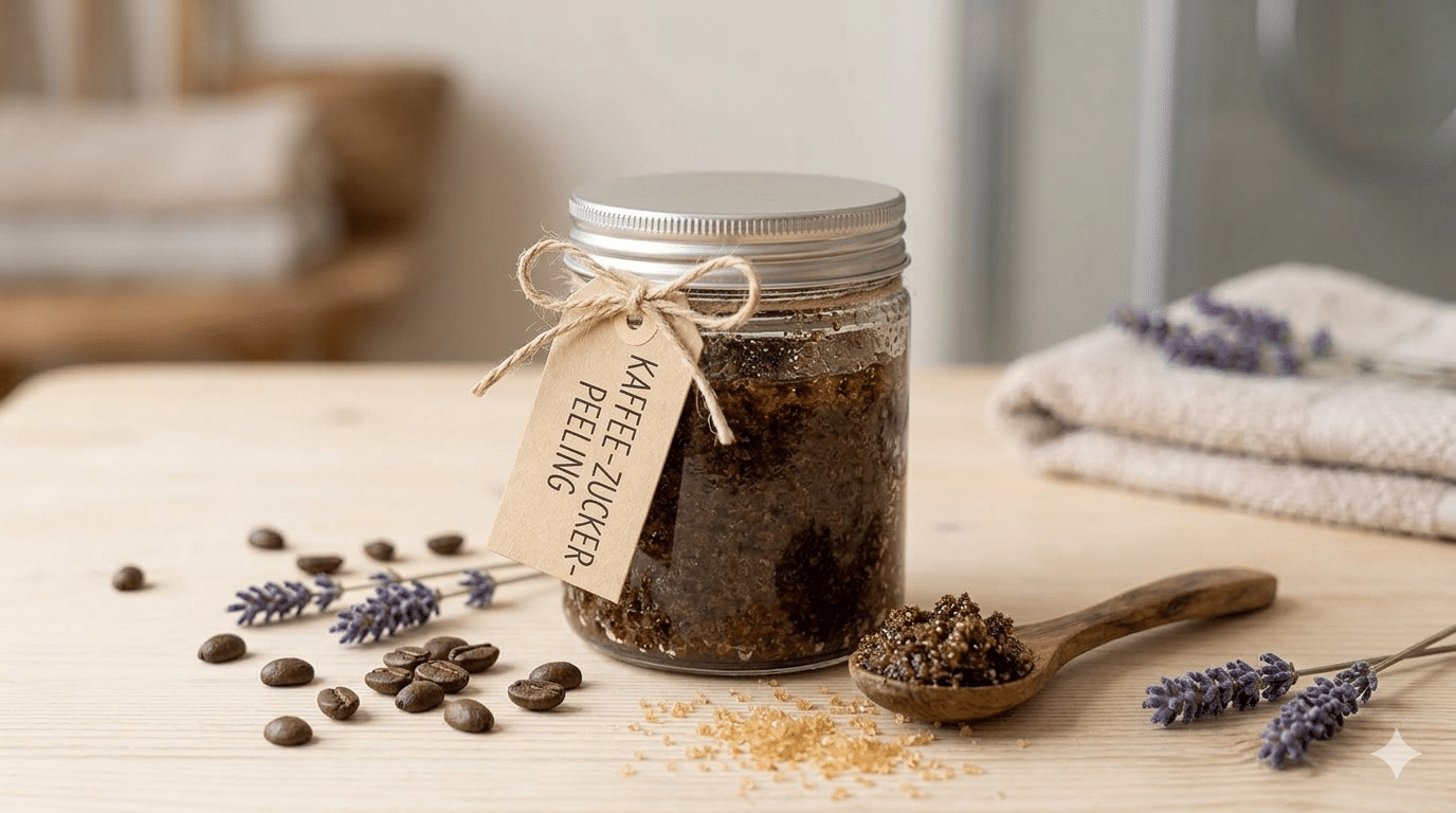 Kaffee-Zucker-Körperpeeling