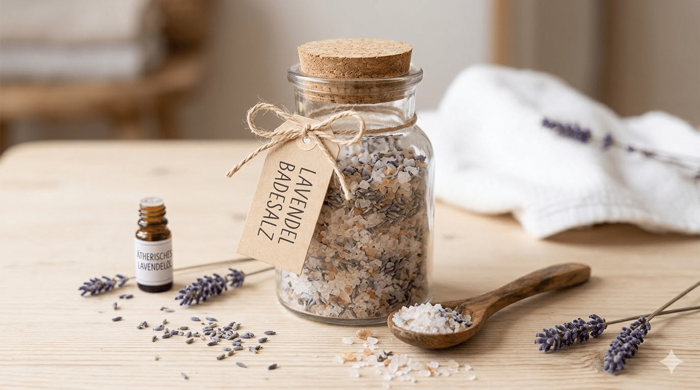 Entspannendes Lavendel-Badesalz