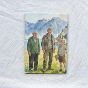 Personalisiertes Buch „Wer ist Opa?“ mit individueller Foto-Illustration